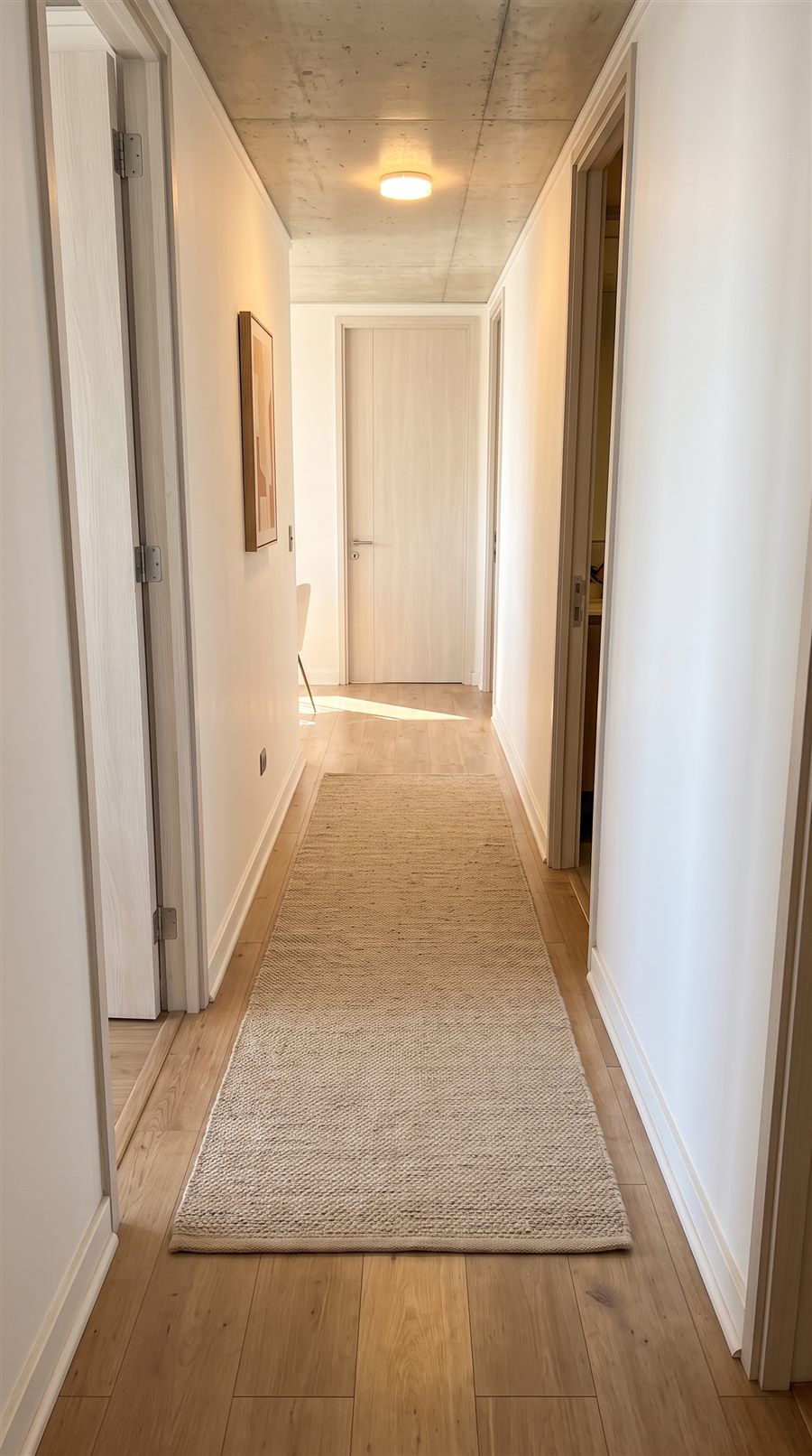 Alfombra de pasillo de 270 x 80 cm en corredor